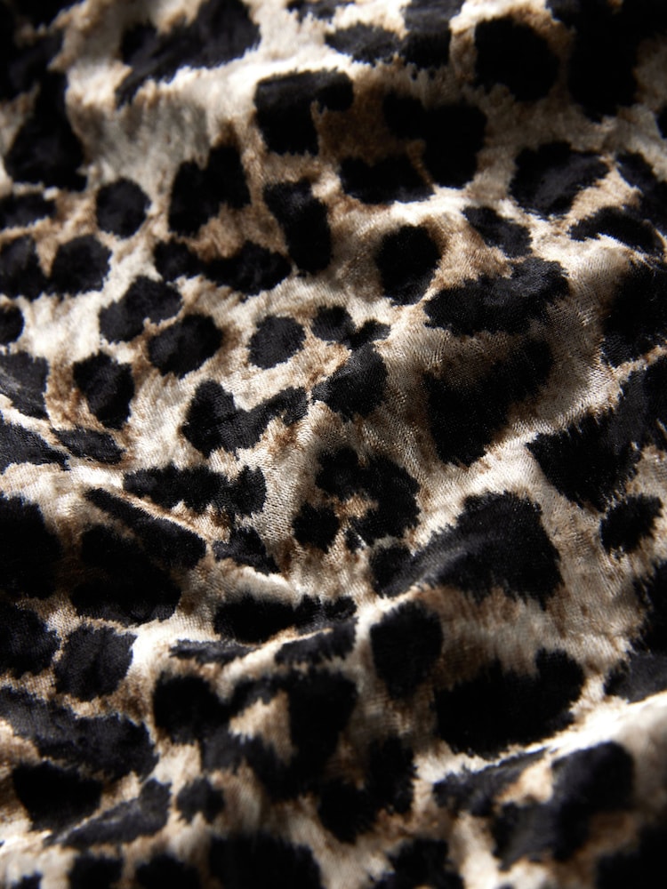 Leopard Velvet Touch Animal Print Party Shirt - Image 7 of 7