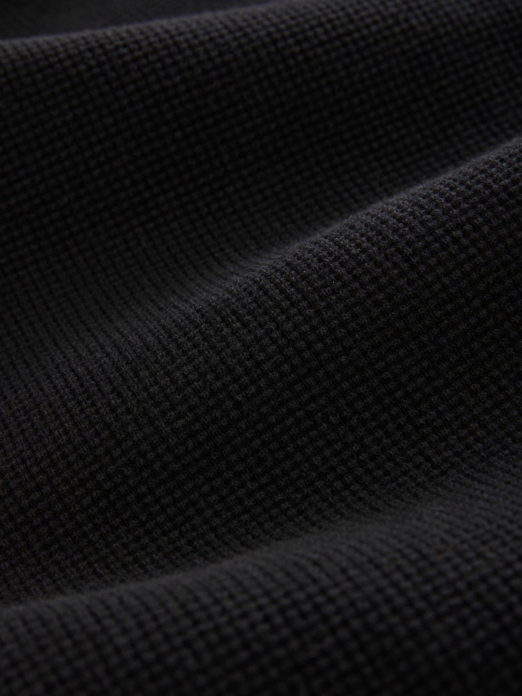 Black/Navy Oxford Mock 100% Cotton Shirt Jumper 2 Pack - Image 6 of 6