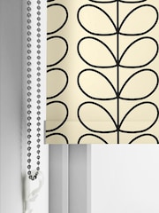 Orla Kiely Black Linear Stem Made to Measure Roller Blinds - Image 3 of 6
