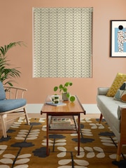 Orla Kiely Black Linear Stem Made to Measure Roller Blinds - Image 8 of 9