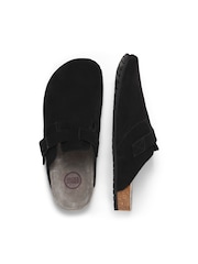 JACK & JONES Black Suede Slip On Mules - Image 4 of 6