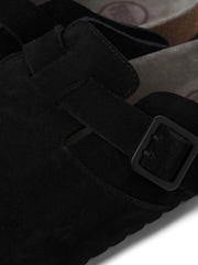 JACK & JONES Black Suede Slip On Mules - Image 6 of 6