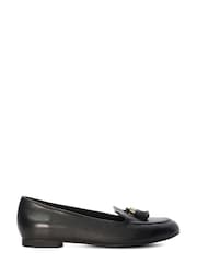 Dune London Black Gallerie Almond Toe Tassel Loafers - Image 1 of 4