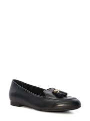 Dune London Black Gallerie Almond Toe Tassel Loafers - Image 2 of 4