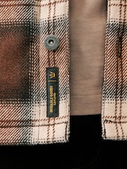 Brown Check Borg Lined Shacket - Image 5 of 12