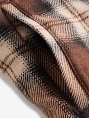 Brown Check Borg Lined Shacket - Image 9 of 12