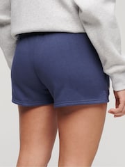 Superdry Blue 100% Cotton Essential Logo Shorts - Image 3 of 7
