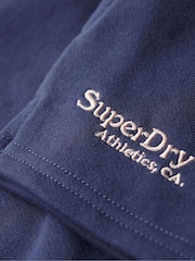 Superdry Blue 100% Cotton Essential Logo Shorts - Image 7 of 7