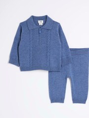 River Island 100% Cotton Sweat Top and Joggers Set - Bild 1 von 4