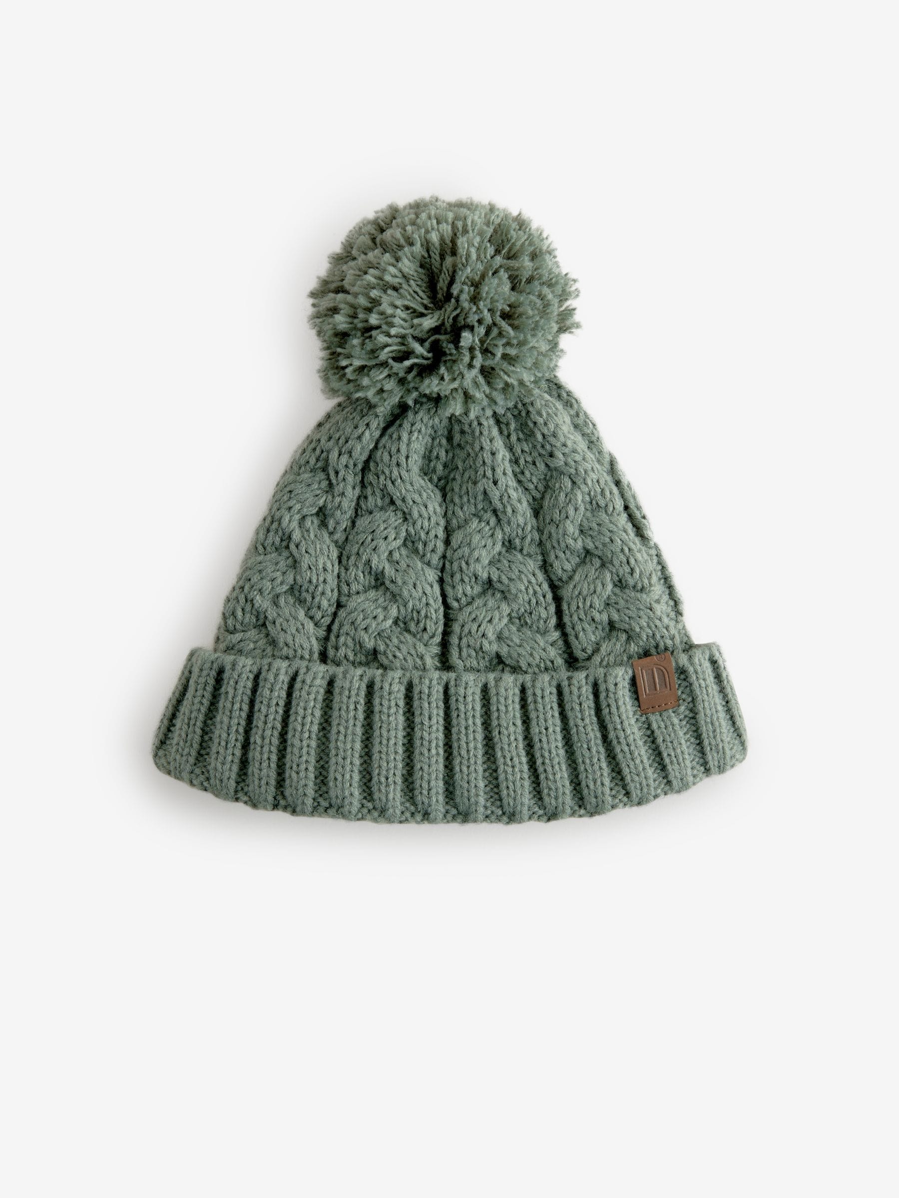 Buy Sage Green Cable Knit Hat Glove Scarf Set 3 16yrs from Next Canada