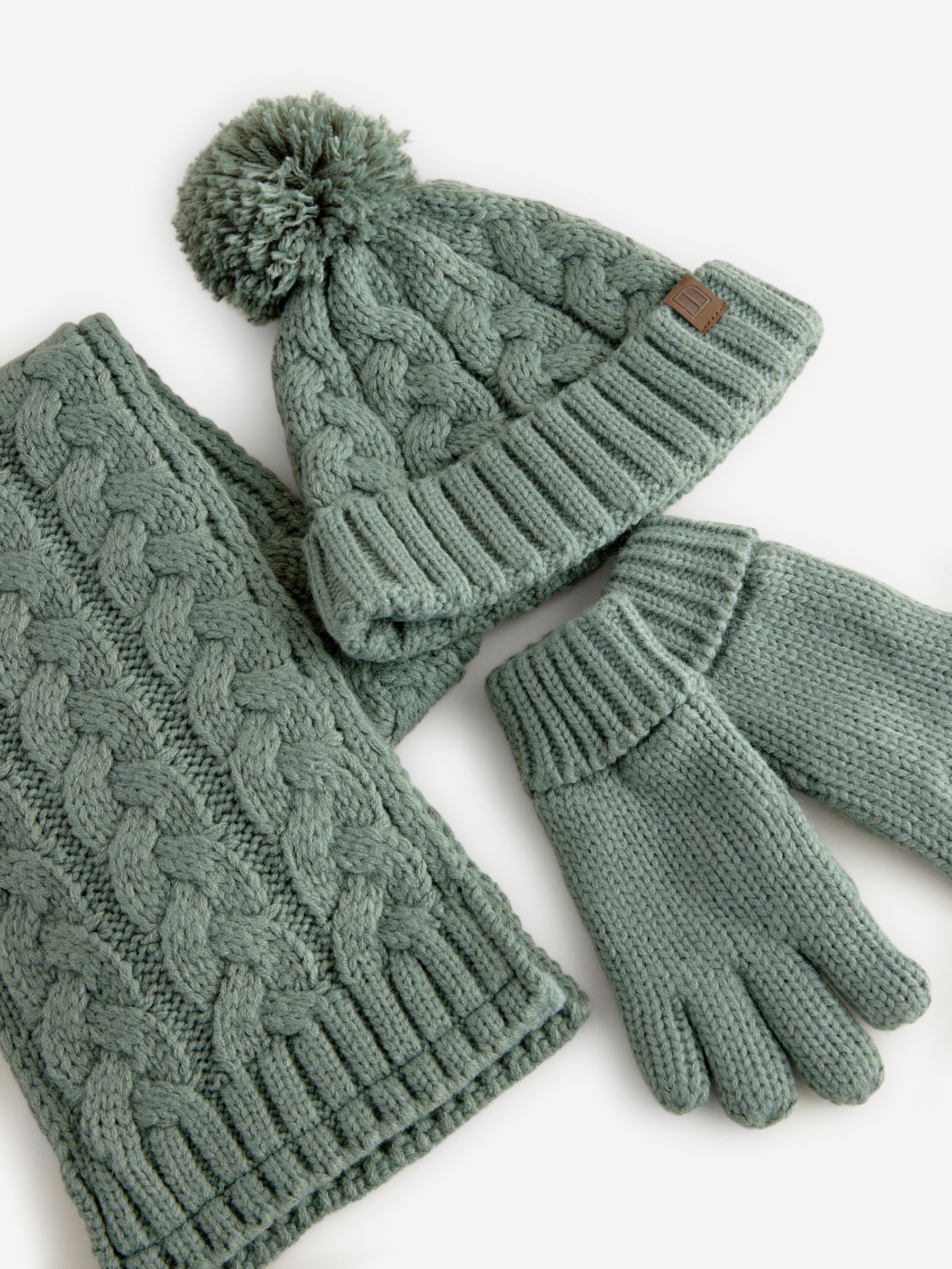 Children's hat scarf and gloves set next 2025