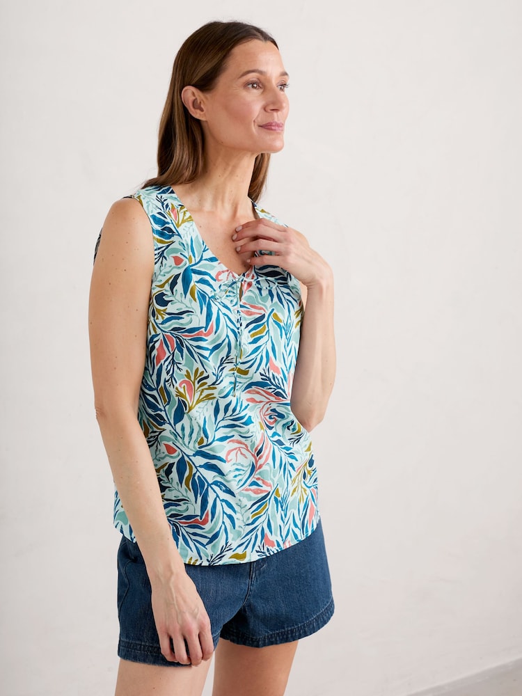 Seasalt Cornwall White Cobbs Well Vest - Image 1 of 5
