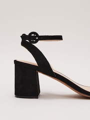 Phase Eight Black Suede Scallop Block Heels - Image 5 of 5