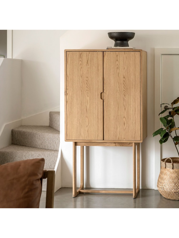 Gallery Home Natural Neston Cocktail Cabinet - Image 1 of 8