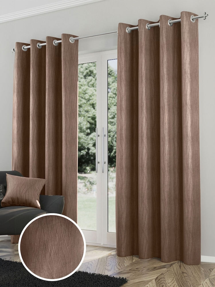 Enhanced Living Thermal Room Darkening Goodwood Readymade Curtains - Bild 1 von 3 Enhanced Living Thermal Room Darkening Goodwood Readymade Curtains - Bild 1 von 3