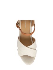 Dunlop White Wedges Open Toe Sandals - Image 4 of 4