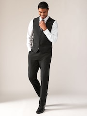 Noir - Laine Blend Motion Flex Costume Gilet - Image 2 of 10