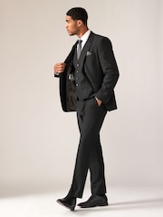 Noir - Laine Blend Motion Flex Costume Gilet - Image 4 of 10