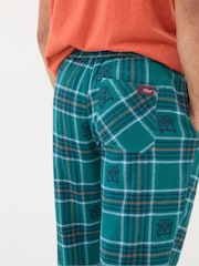 FatFace Teal Blue VW Check Pyjama Bottoms - Image 2 of 5