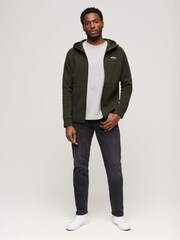 Superdry Green Sport Tech Logo Loose Zip Hoodie - Image 3 of 3