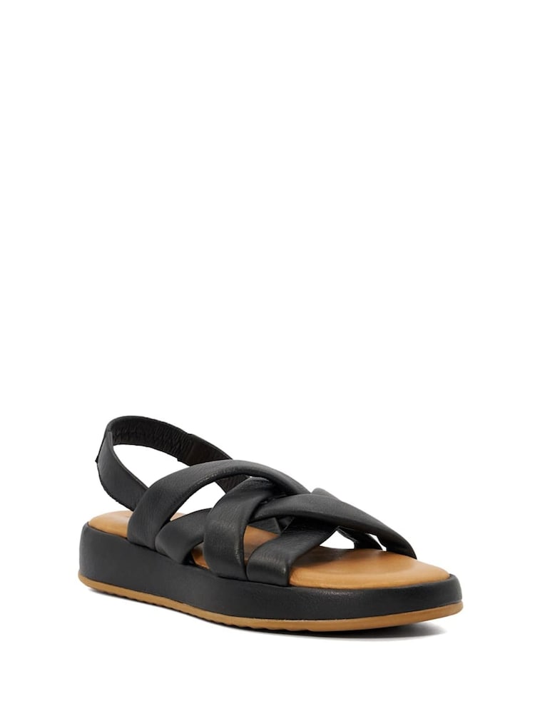 Dune London Black Laters Strap Sandals - Image 1 of 5 Dune London Black Laters Strap Sandals - Image 1 of 5