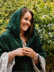 dryrobe Green Full-Zip Towel Robe - Image 2 of 8