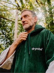 dryrobe Green Full-Zip Towel Robe - Image 3 of 8