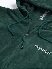 dryrobe Green Full-Zip Towel Robe - Image 8 of 8