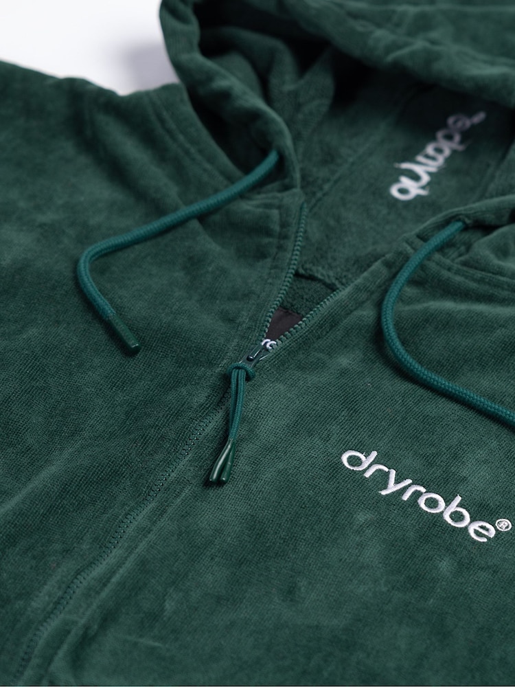 dryrobe Green Full-Zip Towel Robe - Image 8 of 8 dryrobe Green Full-Zip Towel Robe - Image 8 of 8