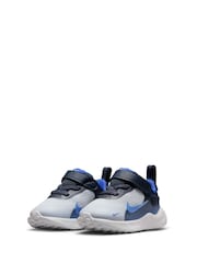 Nike Grey Blue Infant Revolution 7 Trainers - Image 3 of 7