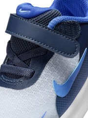 Nike Grey Blue Infant Revolution 7 Trainers - Image 7 of 7