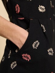 White Stuff Black Cotton Jersey Tammy Dress - Image 4 of 7