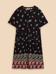 White Stuff Black Cotton Jersey Tammy Dress - Image 5 of 7