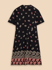 White Stuff Black Cotton Jersey Tammy Dress - Image 6 of 7
