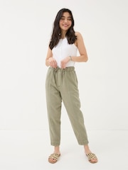 FatFace Ashli Green Tapered Cargo Trousers - Image 1 of 5