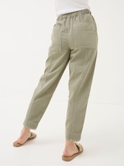 FatFace Ashli Green Tapered Cargo Trousers - Image 2 of 5