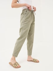 FatFace Ashli Green Tapered Cargo Trousers - Image 3 of 5