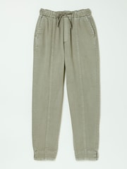 FatFace Ashli Green Tapered Cargo Trousers - Image 5 of 5