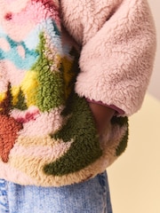 Pink Scenic Borg Fleece Half Zip Top (3mths-7yrs) - Image 5 of 9