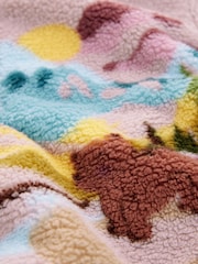 Pink Scenic Borg Fleece Half Zip Top (3mths-7yrs) - Image 9 of 9