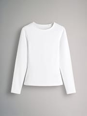 The Set Black/Brown/Nude/White 5 Pack Long Sleeve Crew Neck T-Shirts - Image 12 of 18
