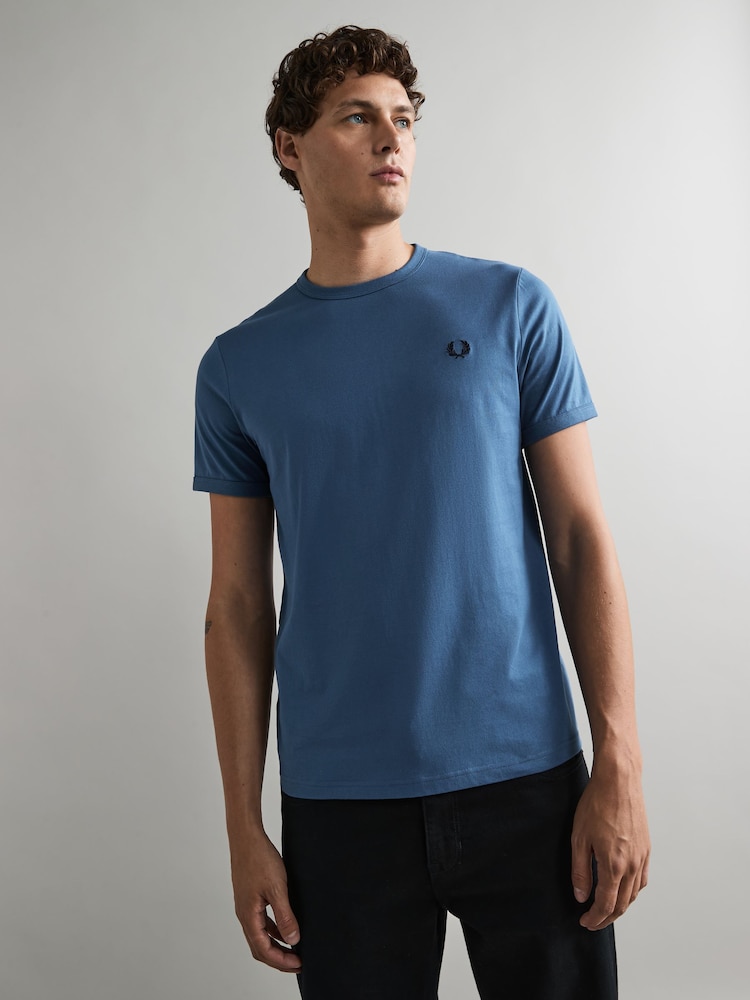 Fred Perry Cotton T-Shirt - Image 1 of 5