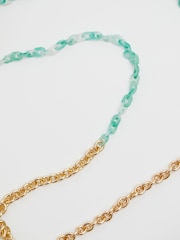 Mood Gold Resin And Chain Link Sunglasses Chain - Image 4 of 5