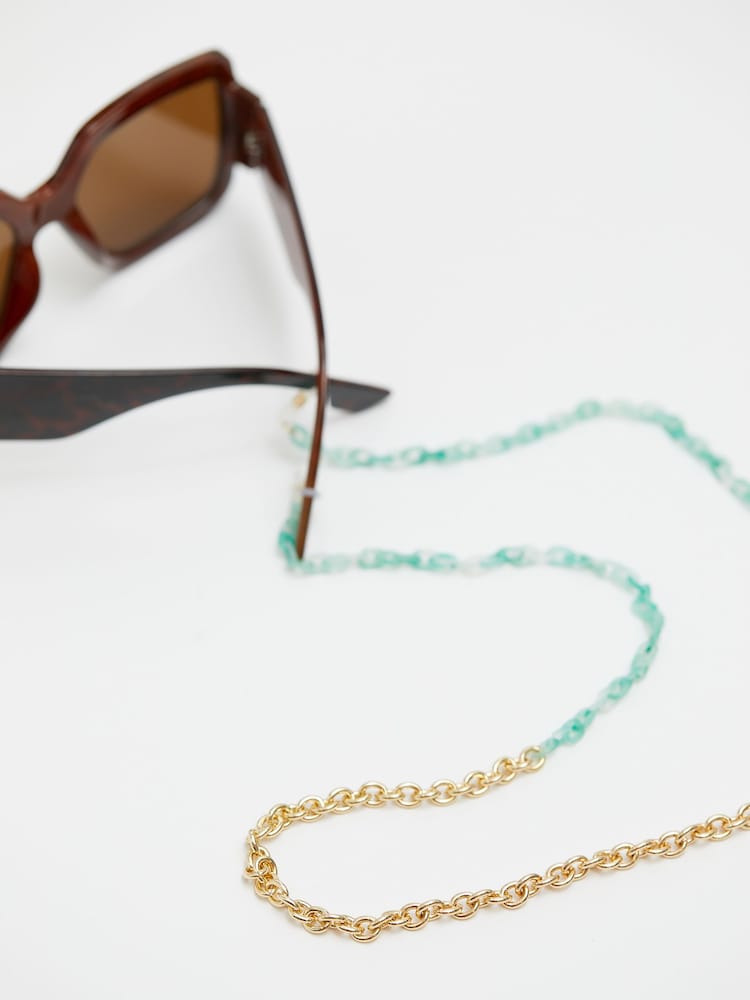 Mood Gold Resin And Chain Link Sunglasses Chain - Image 5 of 5