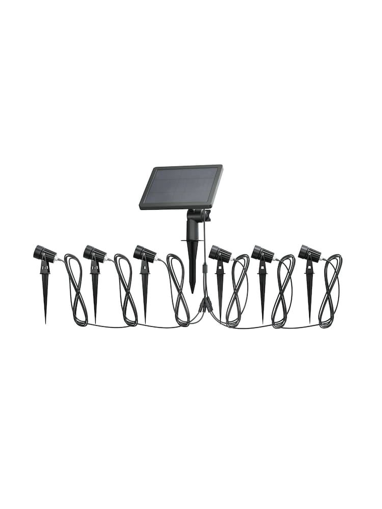 SolarCentre Set of 6 Black Atlas Outdoor Spot Lights - Image 2 of 2