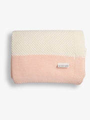The Little Tailor Baby 100% Cotton Textured Stripe Shawl Blanket - Imagen 2 de 5