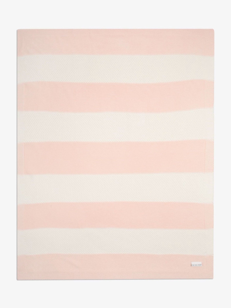 The Little Tailor Baby 100% Cotton Textured Stripe Shawl Blanket - Imagen 5 de 5