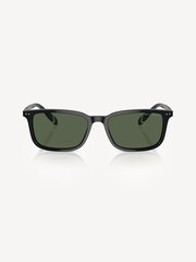 Polo Ralph Lauren Black Rectangle Polarised Sunglasses - Image 1 of 5