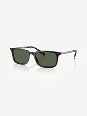 Polo Ralph Lauren Black Rectangle Polarised Sunglasses - Image 2 of 5