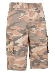 Mountain Warehouse Brown Mens Camo 100% Cotton Cargo Shorts - Image 2 of 6